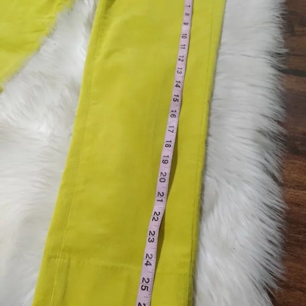 Banana Republic Avery Corduroy low Rise  Ankle Pants 4 Yellow Women's - Picture 11 of 11